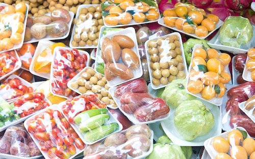 alimentos en plastico